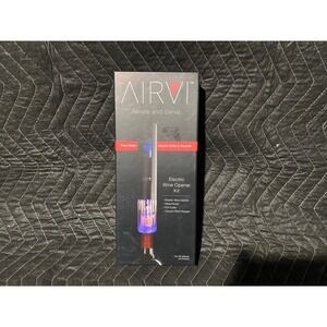 AIRVI Electric Wine Opener Kit Automatic Corkscrew Foil Cutter Vacuum Stopper
